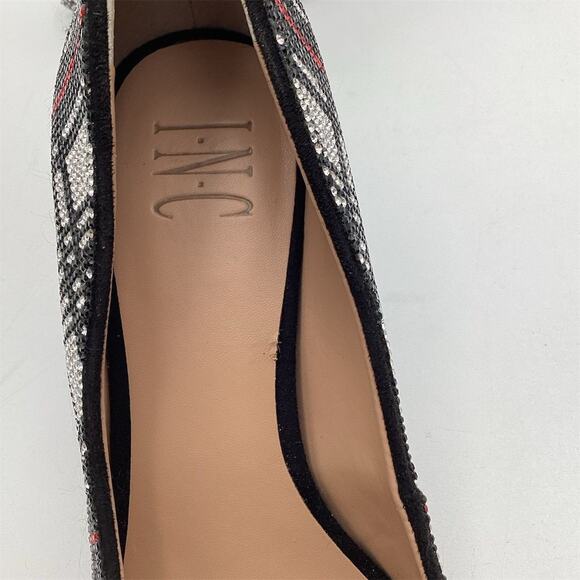 INC Women's Zitah Plaid Rhinestone Stiletto Pumps Size 7.5 Multicolor - Picture 8 of 9